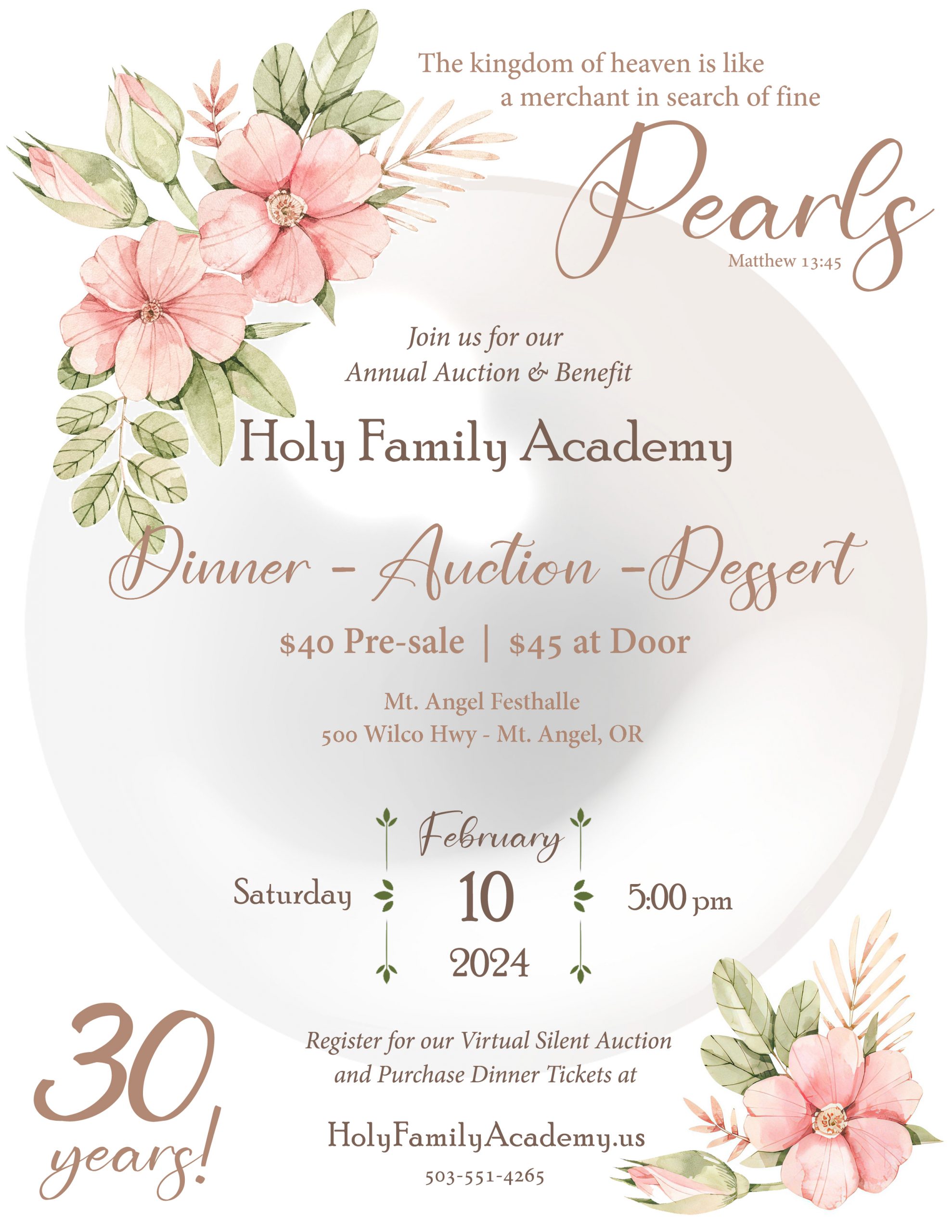 Annual Auction and Benefit – Holy Family Academy